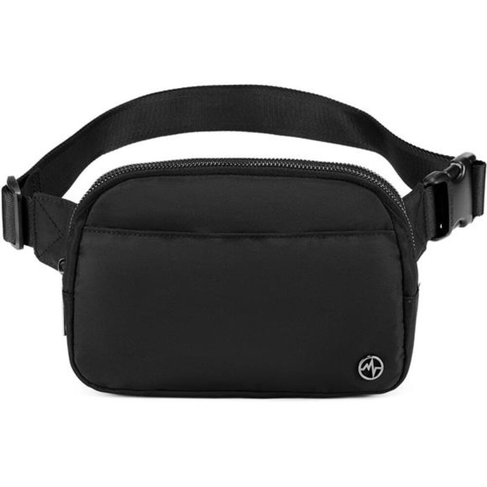 Everywhere Belt Bag for Women, 5 Zipper Pockets Nylon Crossbody Fanny Pack Purse